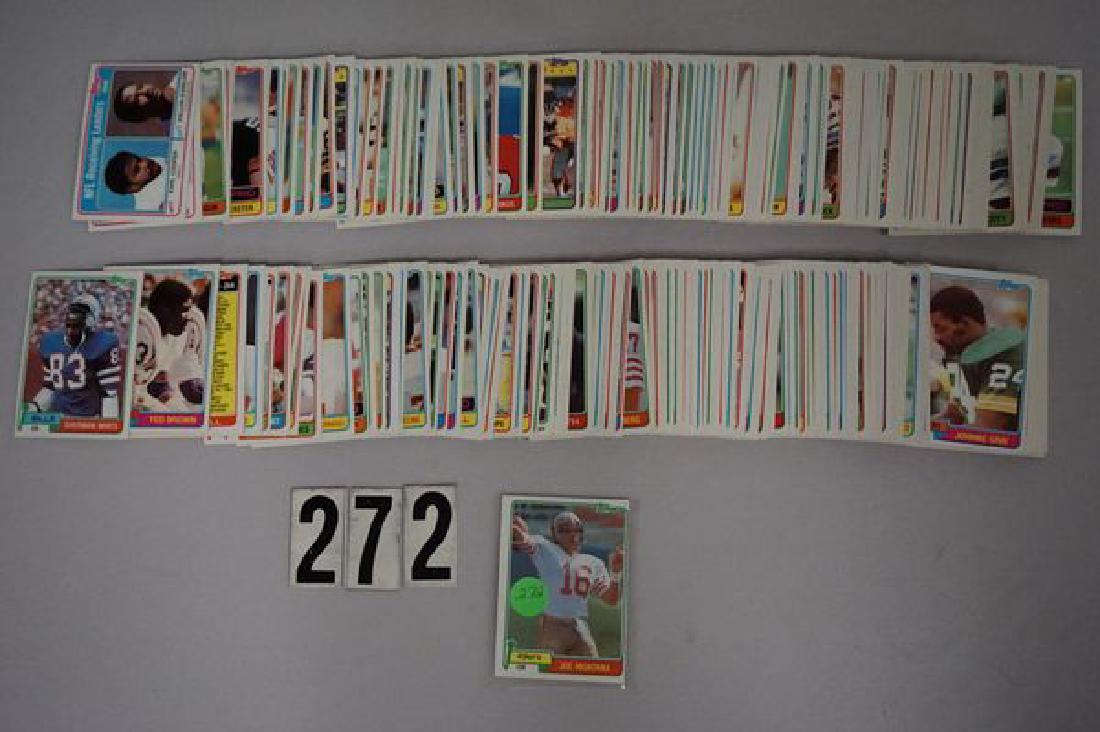 1981 TOPPS FOOTBALL (245 DIFF.) CARDS, (1 of 3)