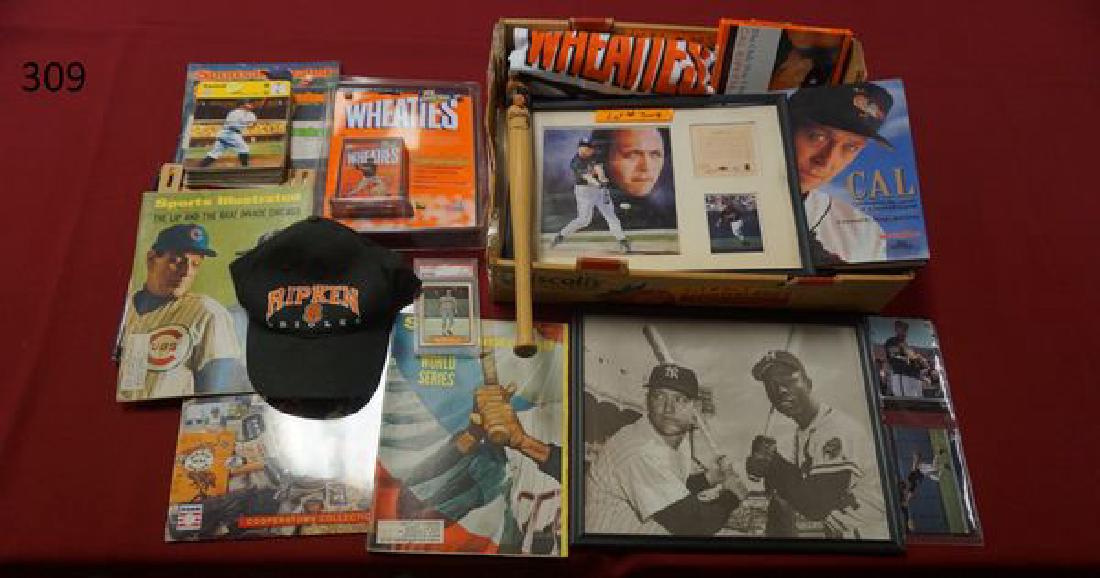 LOT: BOX WITH CAL RIPKEN, JR. COLLECTIBLES (1 of 5)