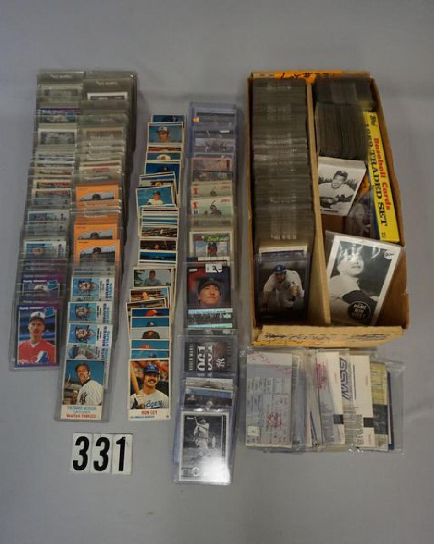 TWO-ROW BOX OF CARDS INCLUDING ROOKIE (1 of 4)