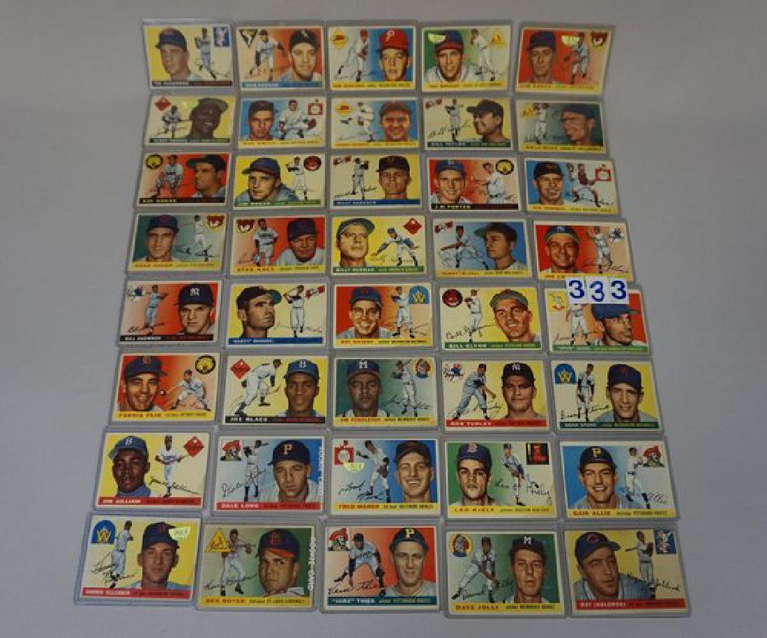 (40 DIFF.) 1955 TOPPS BASEBALL CARDS (1 of 2)