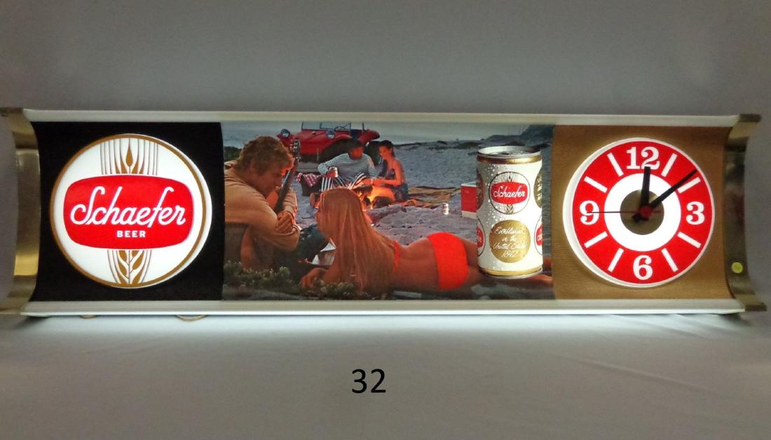SCHAEFER BEER ILLUMINATED SIGN (1 of 1)
