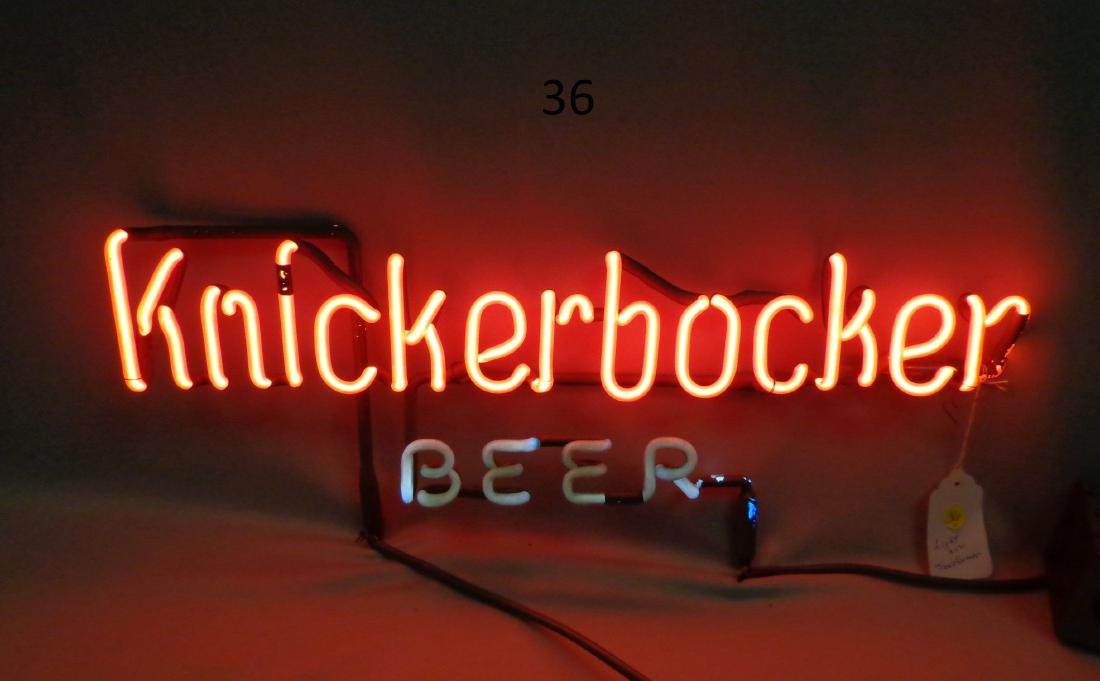 KNICKERBOCHER BEER NEON LIGHT, (1 of 1)