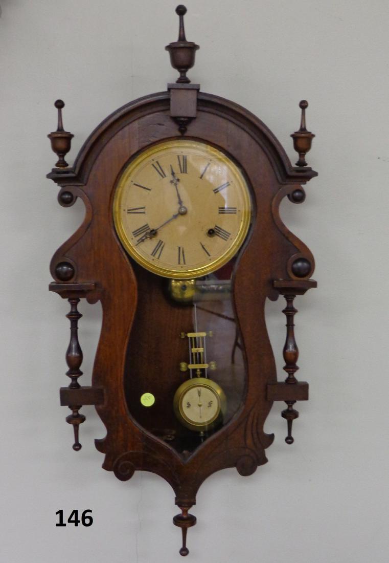 ANTIQUE MAHOGANY HANGING MONOGRAM (1 of 1)