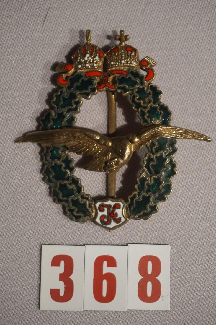 AUSTRIAN WW I PILOT BADGE, 2ND MODEL (1 of 3)