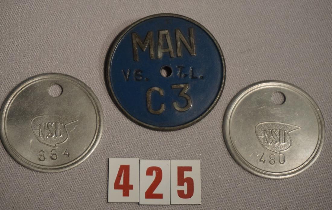 (3) FACTORY I.D. BADGES, (1 of 3)