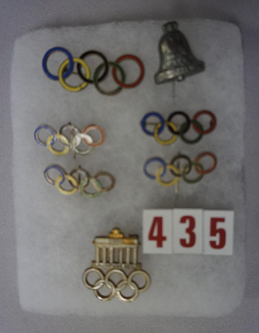 SMALL DISPLAY CASE WITH (7) OLYMPIC (1 of 3)