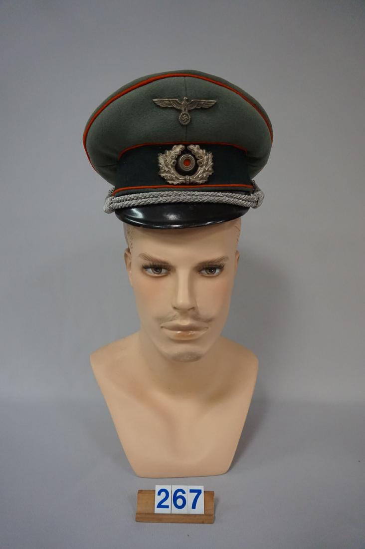 WW II GERMAN ARTILLERY OFFICER'S VISOR, (1 of 7)