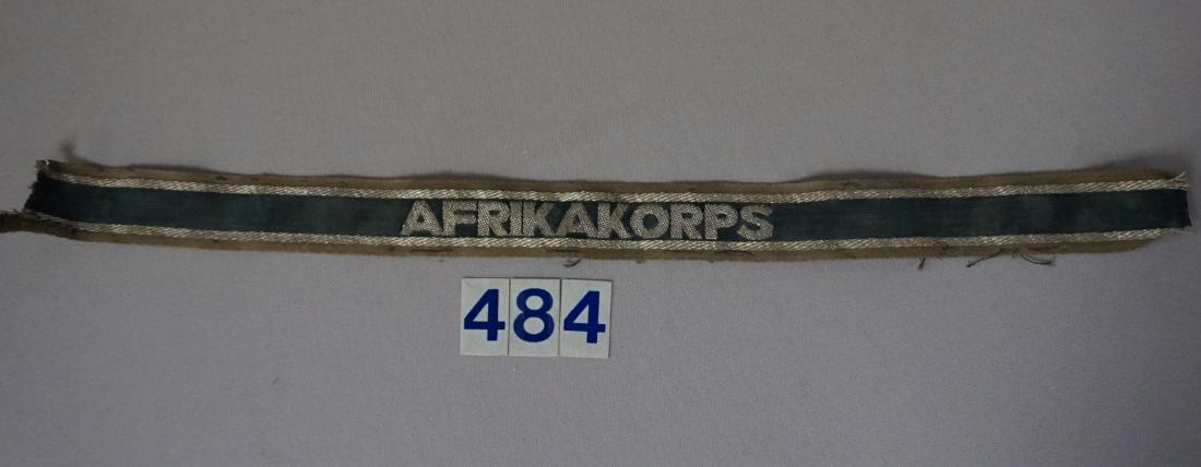 WW II GERMAN AKRIKA CORPS CUFF TITLE - (1 of 2)