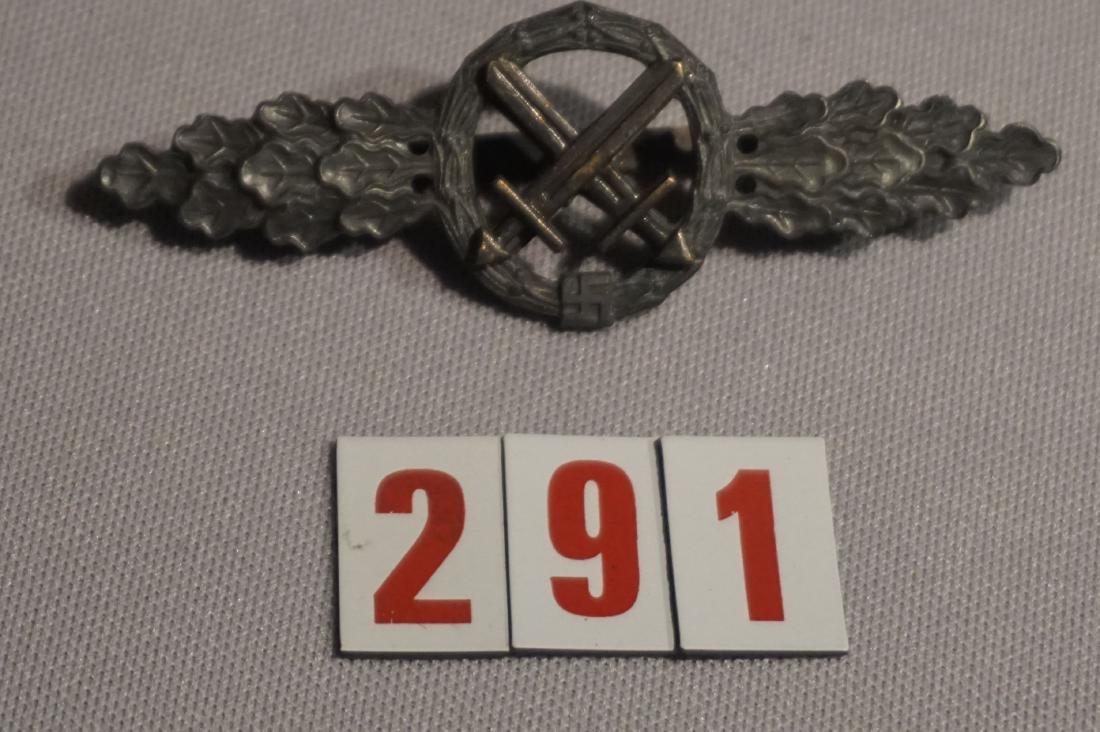 LUFTWAFFE FLIGHT BAR FOR BATTLEFIELD: PILOT, UNMARKED BRONZE FLAT PIN - EXCELLENT