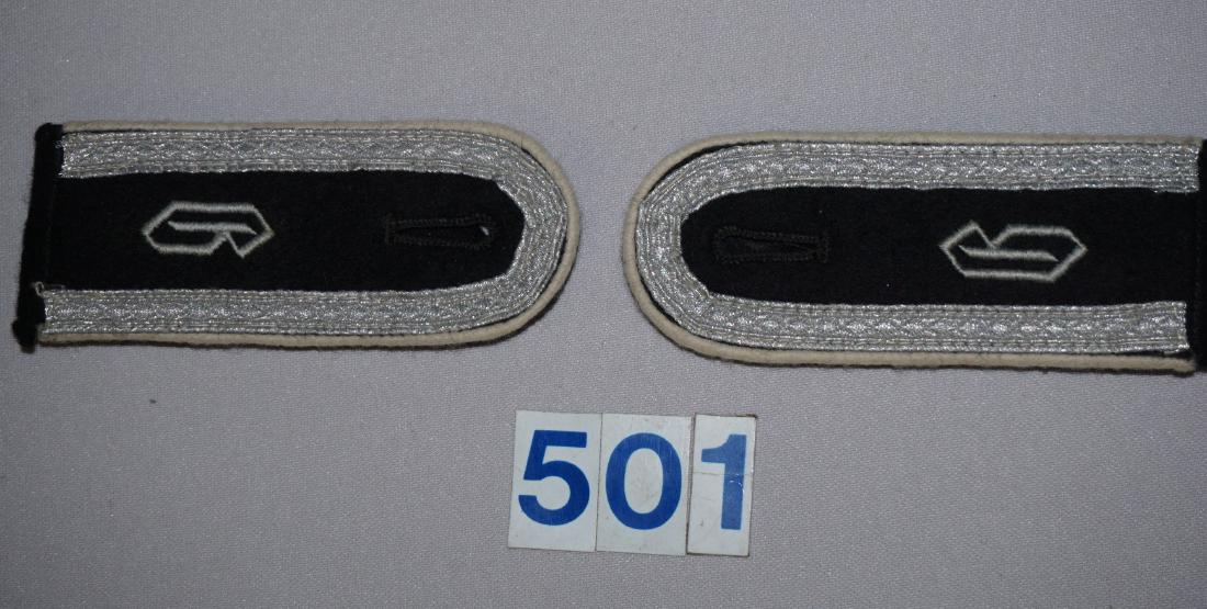 WAFFEN SS GERMANIA DIV INFANTRY: UNTEROFFICER'S SHOULDER BOARDS - VERY GOOD PLEASE NOTE: THIS LOT IS POST WAR, 1970'S ERA