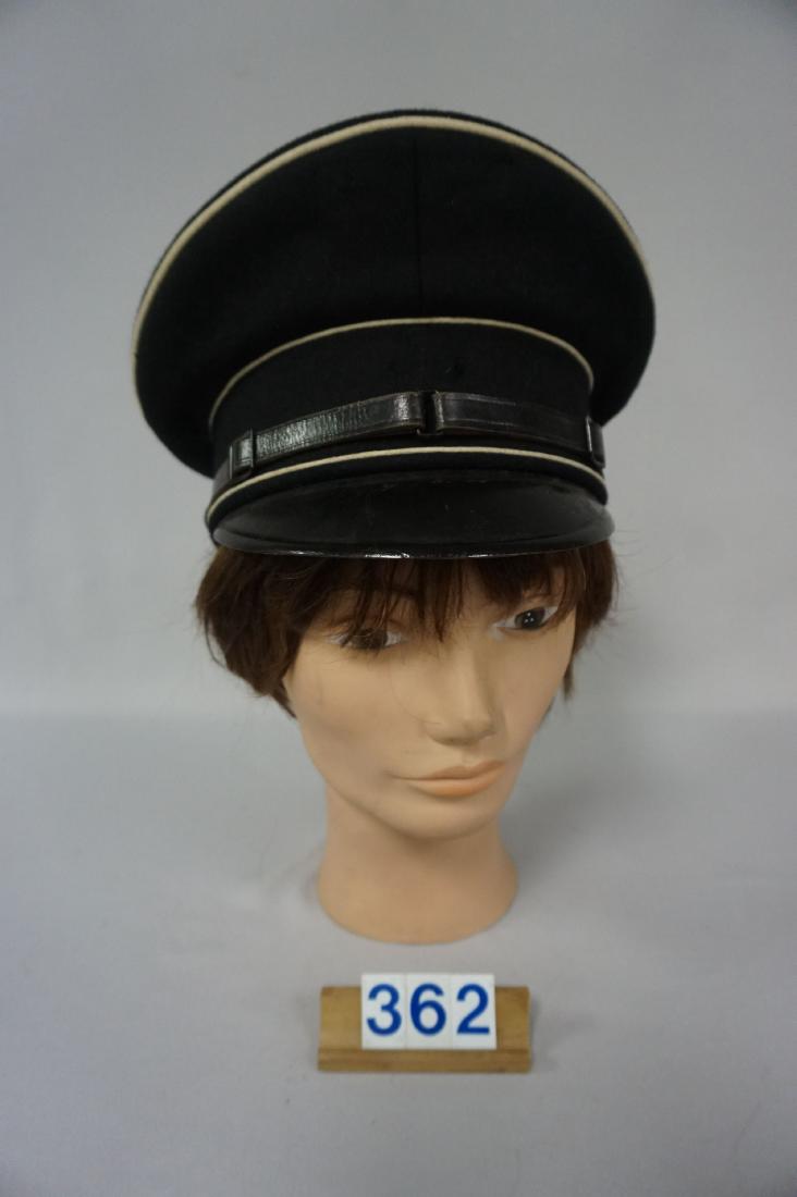 BLACK GABARDINE WOOL EM VISOR HAT, (1 of 8)