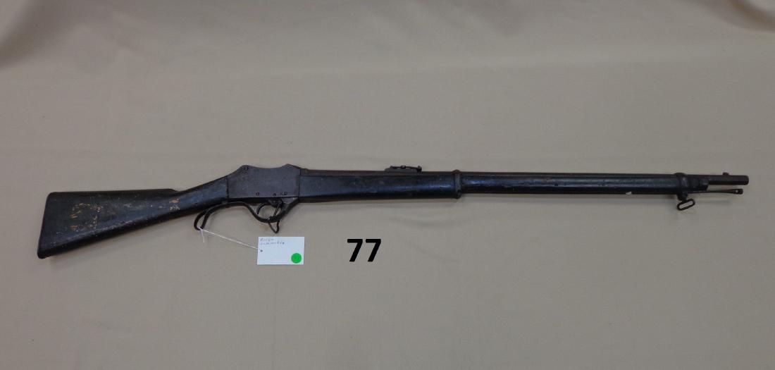 MARTINI-HENRY ANTIQUE .577/450 CAL.: SINGLE SHOT RIFLE, BREECH-LOADING, USED BY THE BRITISH ARMY - AS FOUND