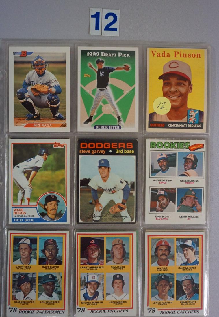 (27) BASEBALL ROOKIE CARDS IN SHEETS (1 of 4)