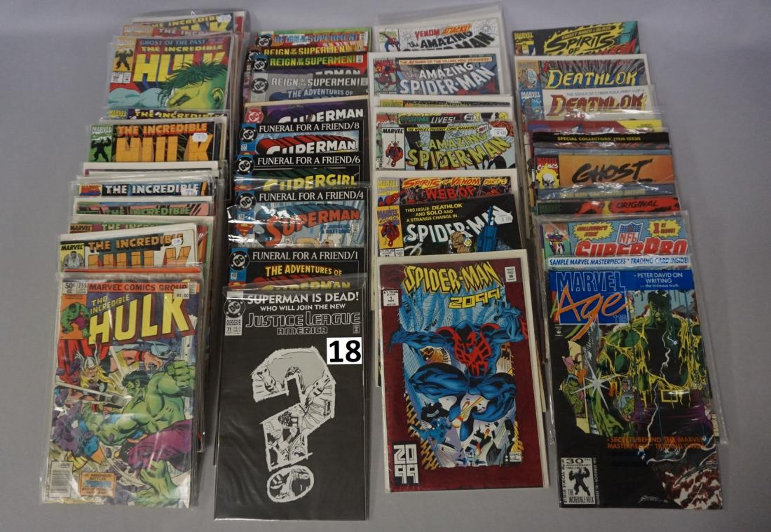 COMIC BOOK LOT: (37) THE HULK, (15) SUPERMAN, (1 of 3)
