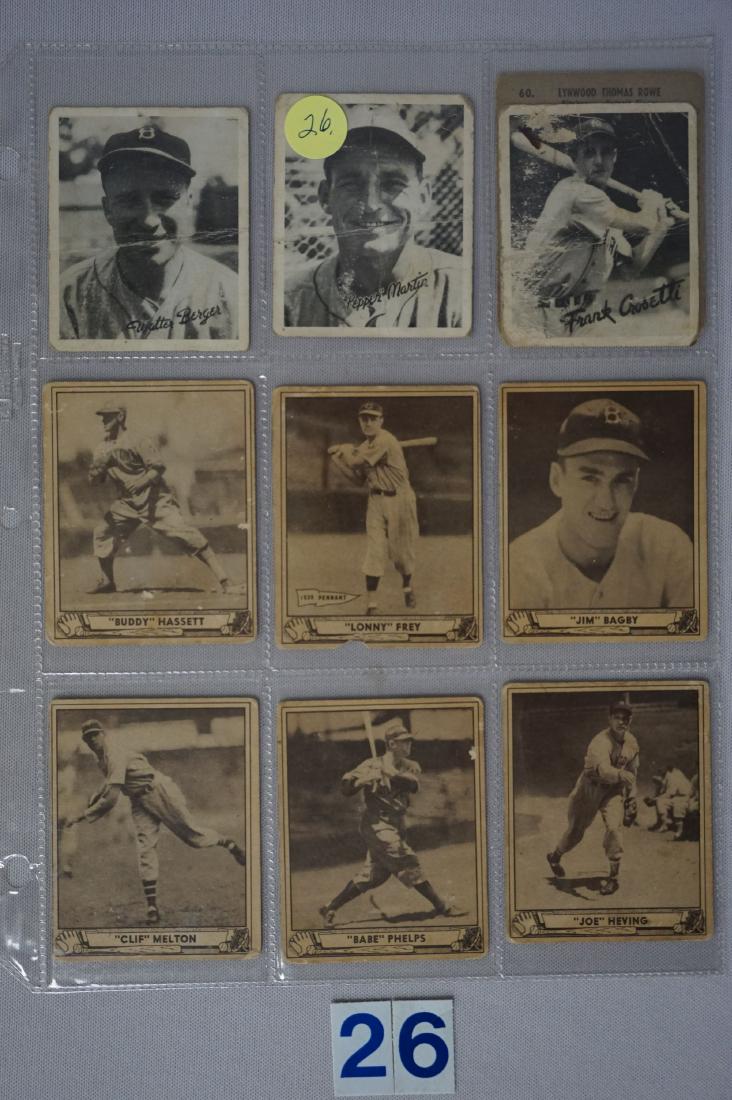 LOT: (3) 1936 GOUDEY GAME CARDS - POOR, (1 of 4)