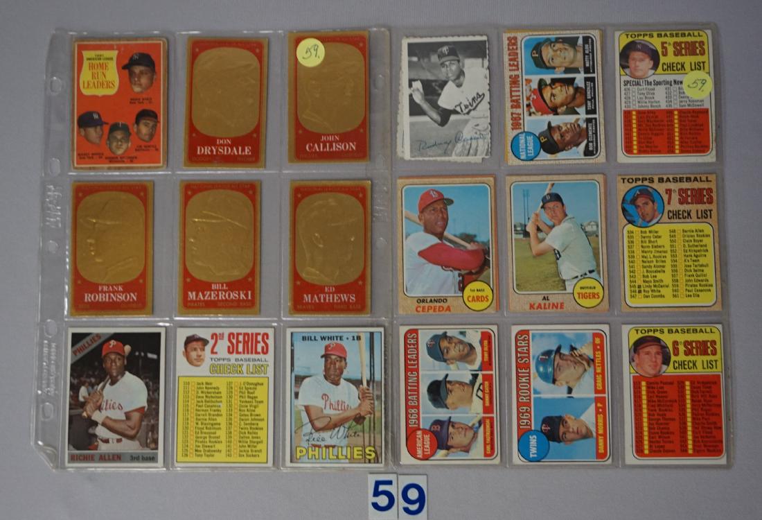 (22 CARDS) 1960'S LOT: C-LIST CARDS (1 of 3)