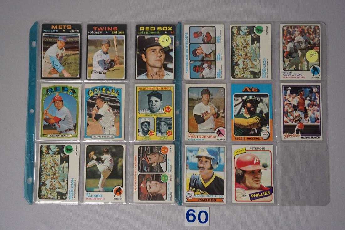 1970'S BASEBALL CARD LOT, (17 DIFF.) CARDS (1 of 2)