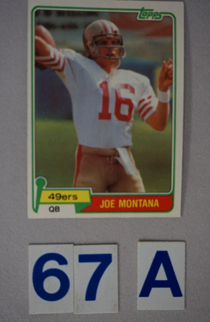 1981 TOPPS #216 JOE MONTANA (R) - O/C (1 of 2)