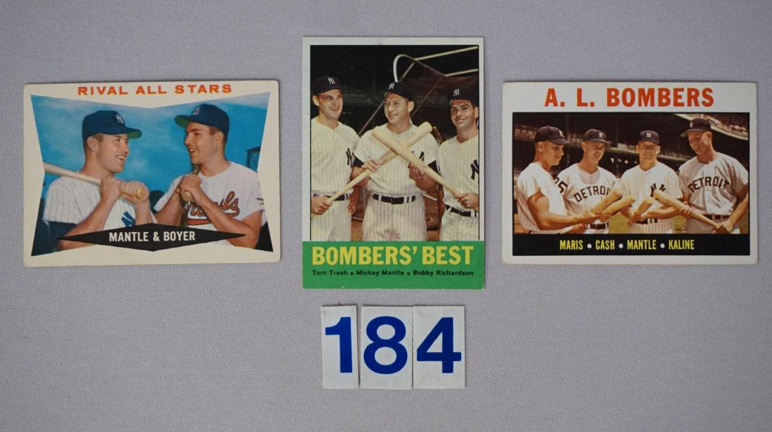 1960, '63 & '64 TOPPS MICKEY MANTLE #160 (1 of 2)