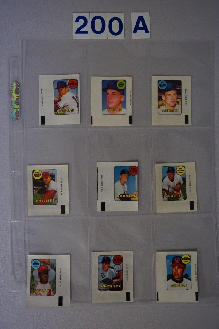 1969 TOPPS BASEBALL DECALS SET (1 of 8)