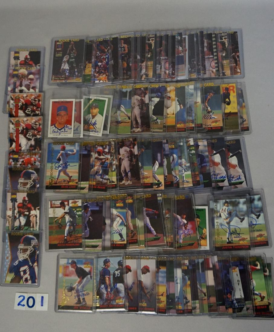 (90) AUTHENTIC ROOKIES AUTOGRAPHED CARDS: (1 of 3)