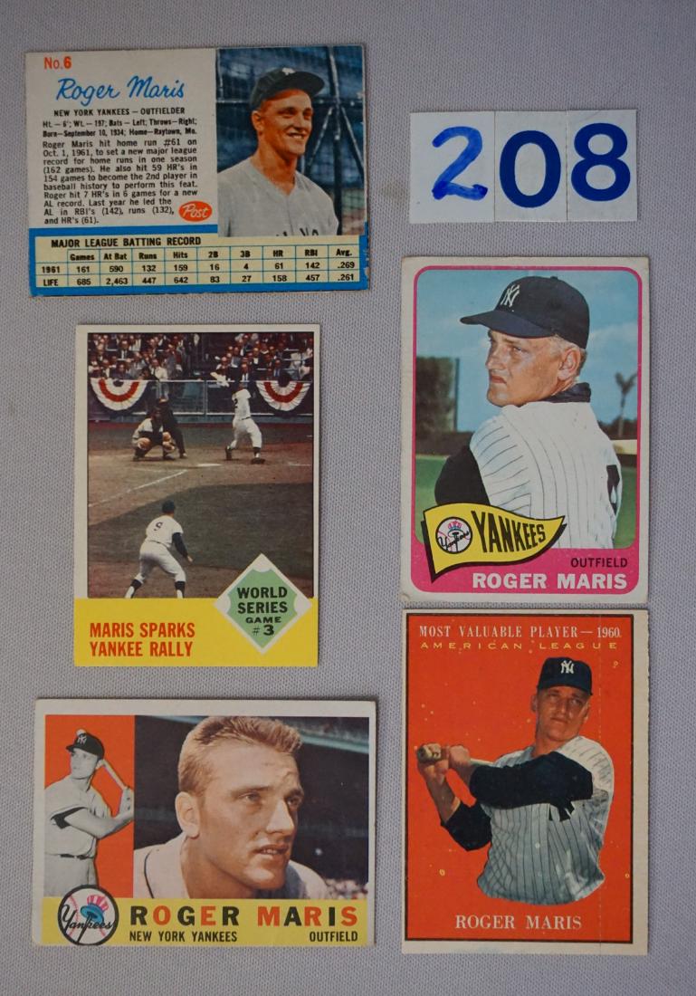 ROGER MARIS (5 DIFF. CARDS) (1 of 2)