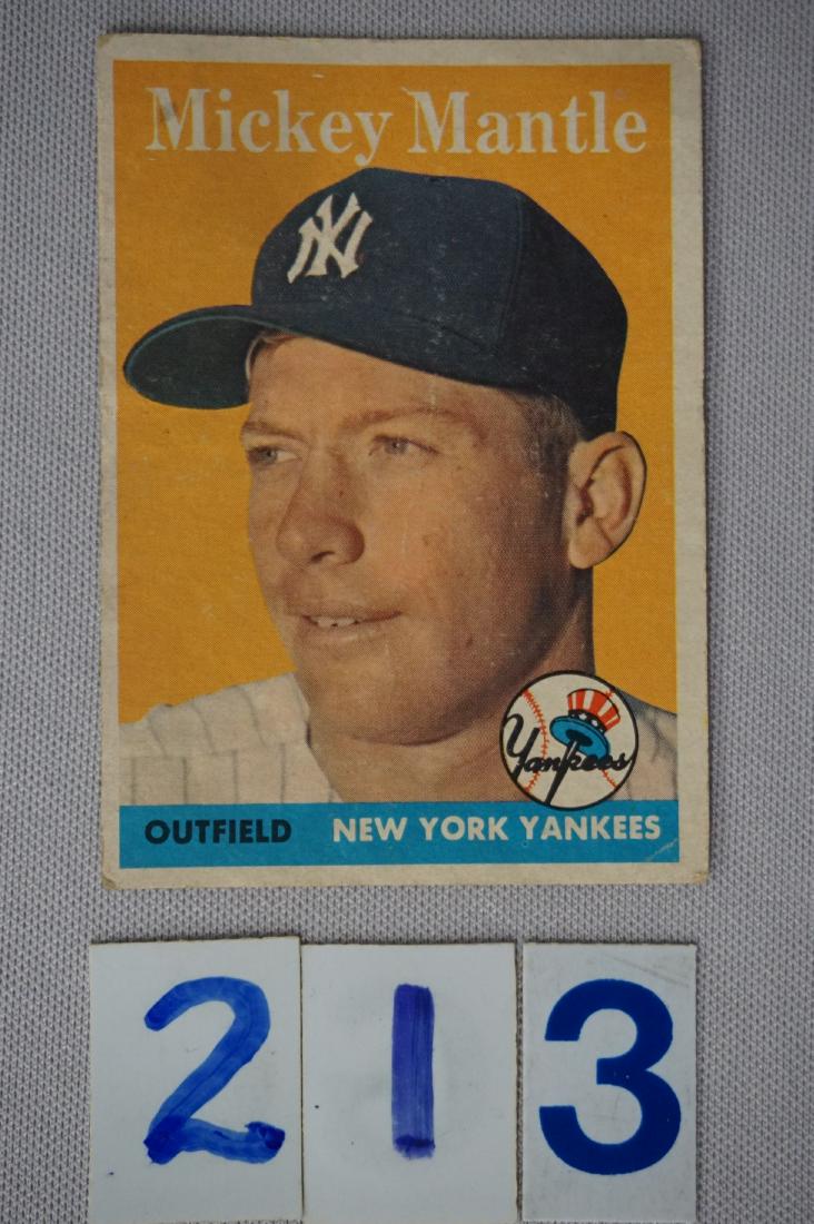 1958 TOPPS #150 MICKEY MANTLE (1 of 2)