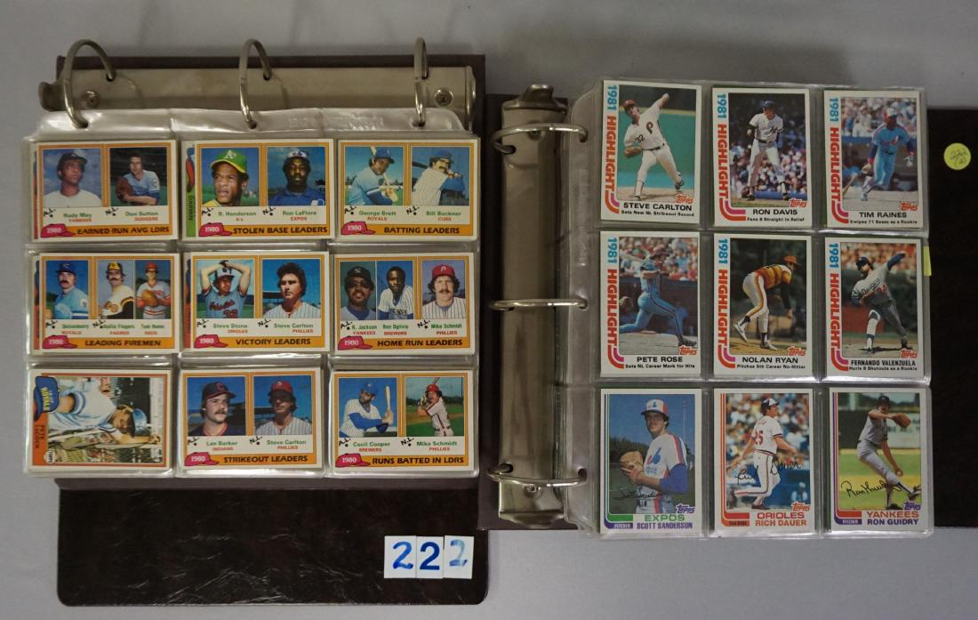 1981 & 1982 TOPPS BASEBALL CARD SETS (1 of 8)