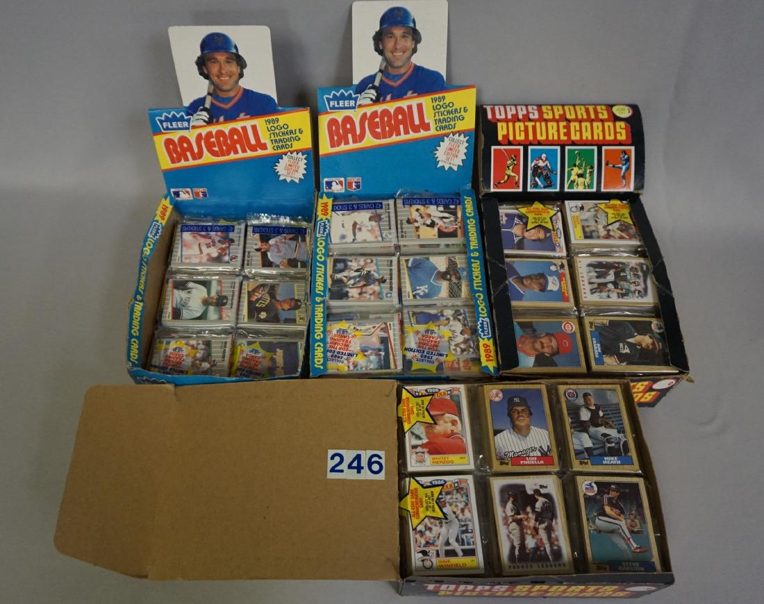 (2) 1987 TOPPS BASEBALL PACK RACK BOXES, (1 of 5)