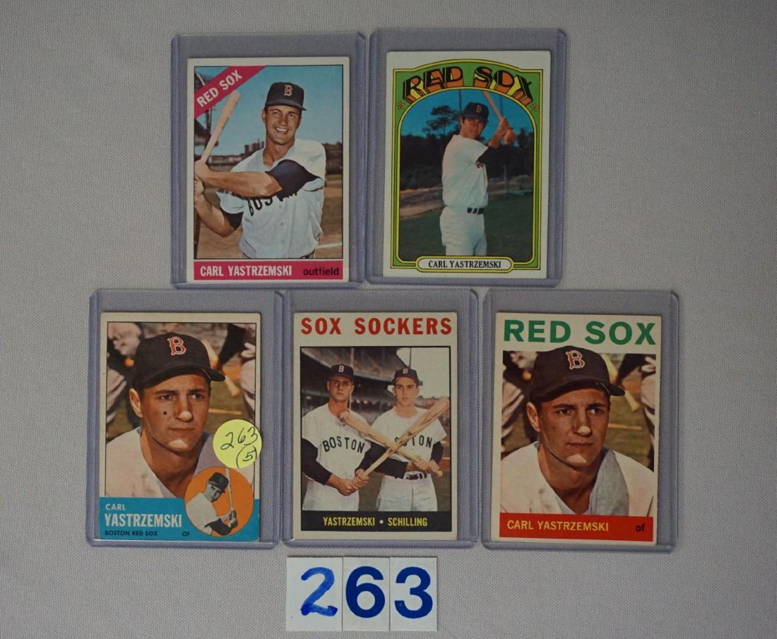 C. YASTRZEMSKI (5 DIFF.) CARDS: (1 of 2)