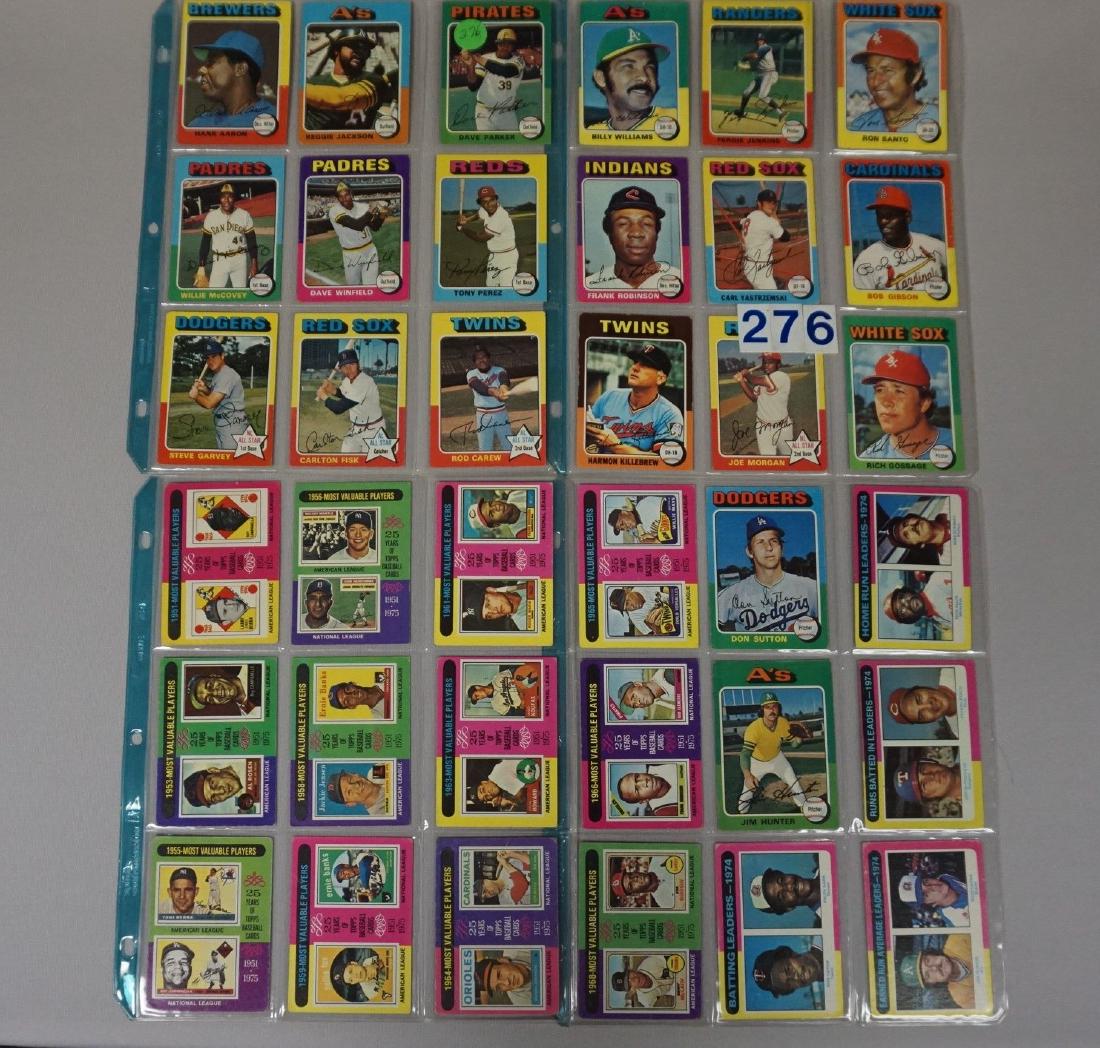 (36 DIFF.) 1975 TOPPS BASEBALL CARDS (1 of 2)