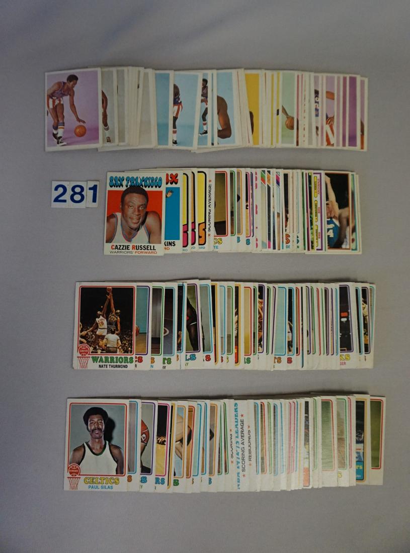 (77) 1973-'74 TOPPS BASKETBALL CARDS (1 of 2)