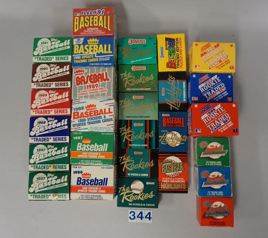 BASEBALL TRADED SETS, ETC: TOPPS - (2) 1987, (1 of 4)