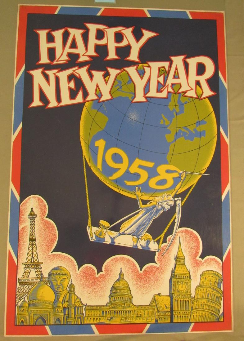 HAPPY NEW YEAR - 1958, (1 of 5)