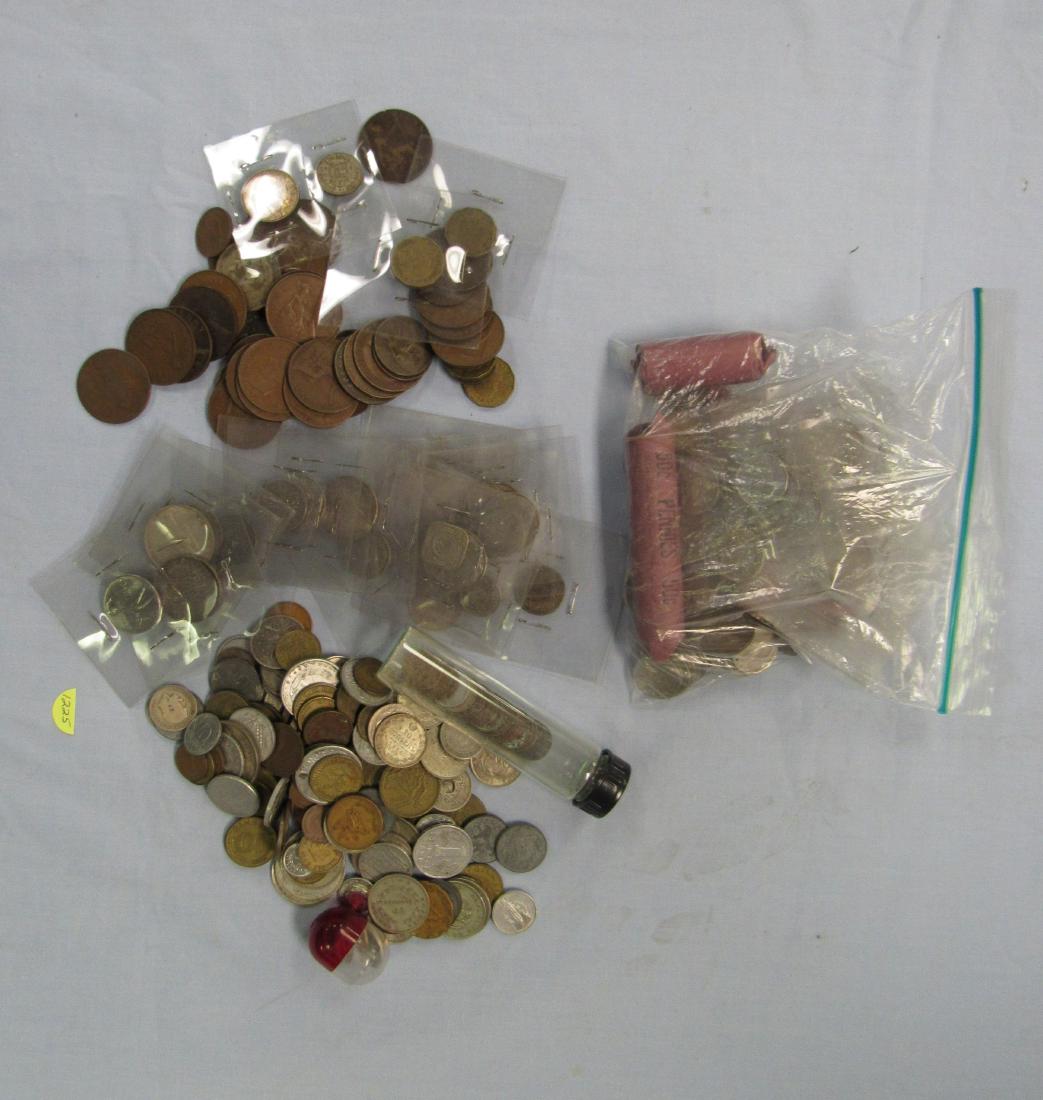 LARGE LOT OF FOREIGN COINAGE (1 of 3)