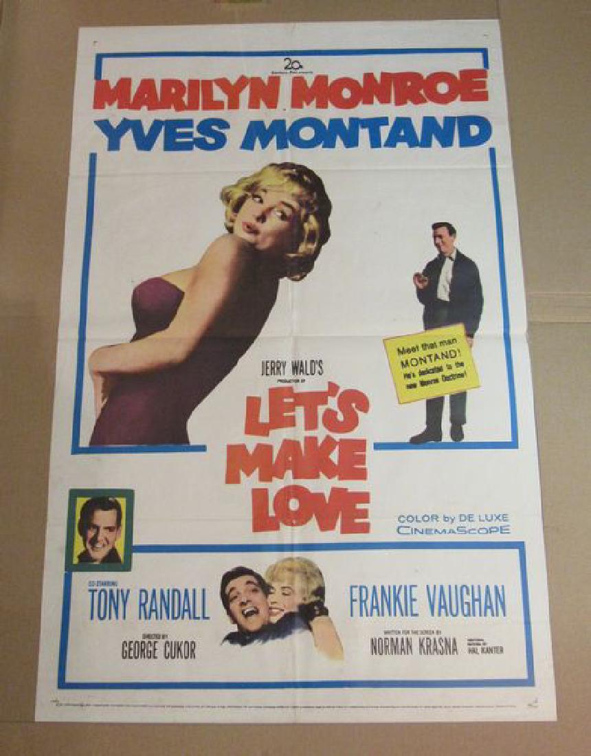 LET'S MAKE LOVE - MARILYN MONROE - 1960: ONE SHEET, FULLY FOLDED - GOOD