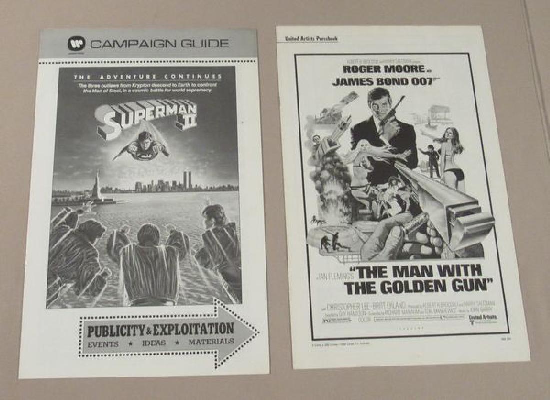(2) PRESSBOOKS:: THE MAN WITH THE GOLDEN GUN, 8 PAGES PLUS SUPERMAN II, 16 PAGES - BOTH NEAR MINT