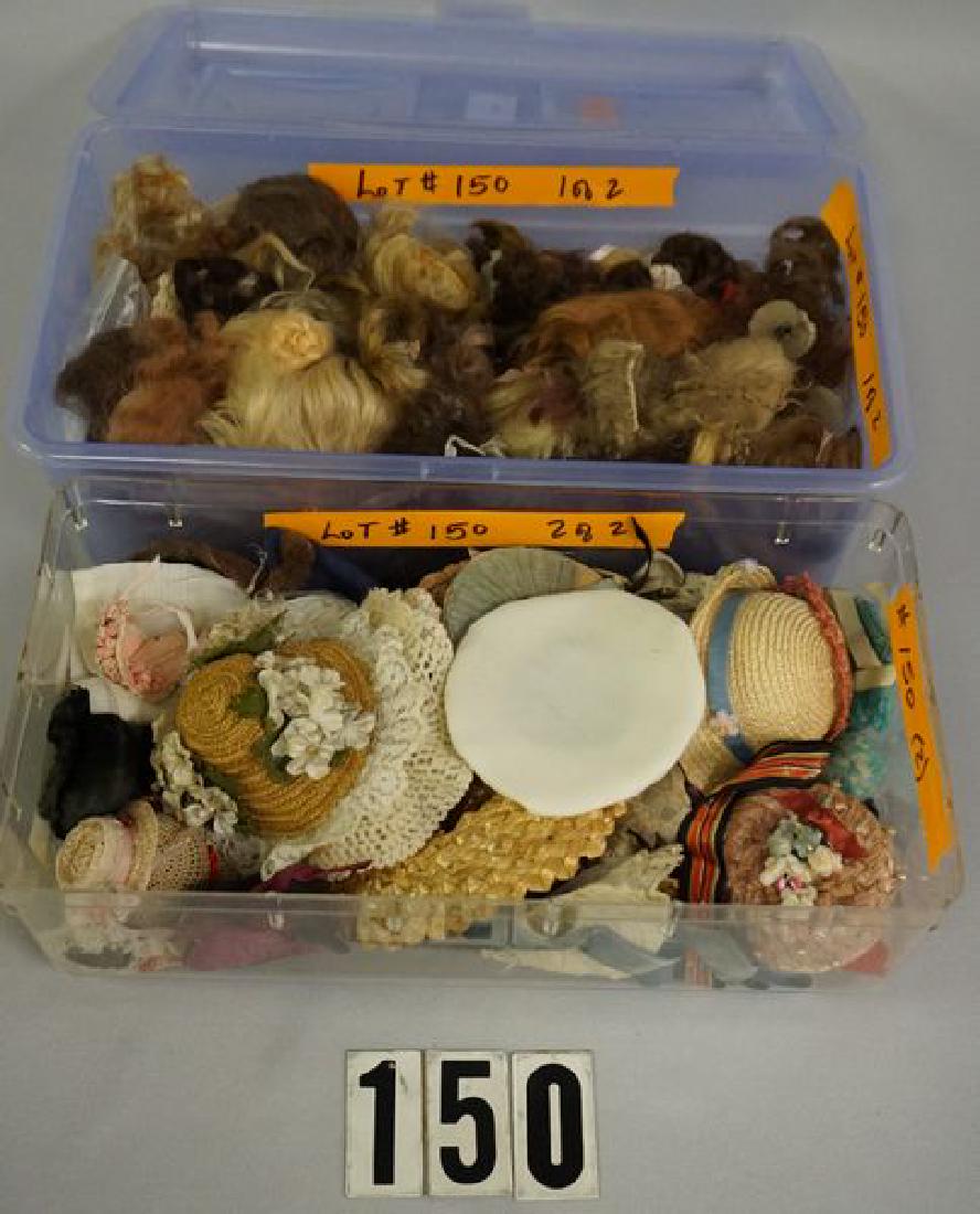 CONTAINER OF ASSORTED SIZE & COLOR WIGS (1 of 5)