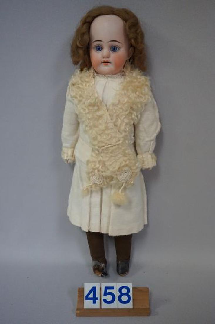 ANTIQUE 13 INCH BISQUE SHOULDER HEAD (1 of 4)