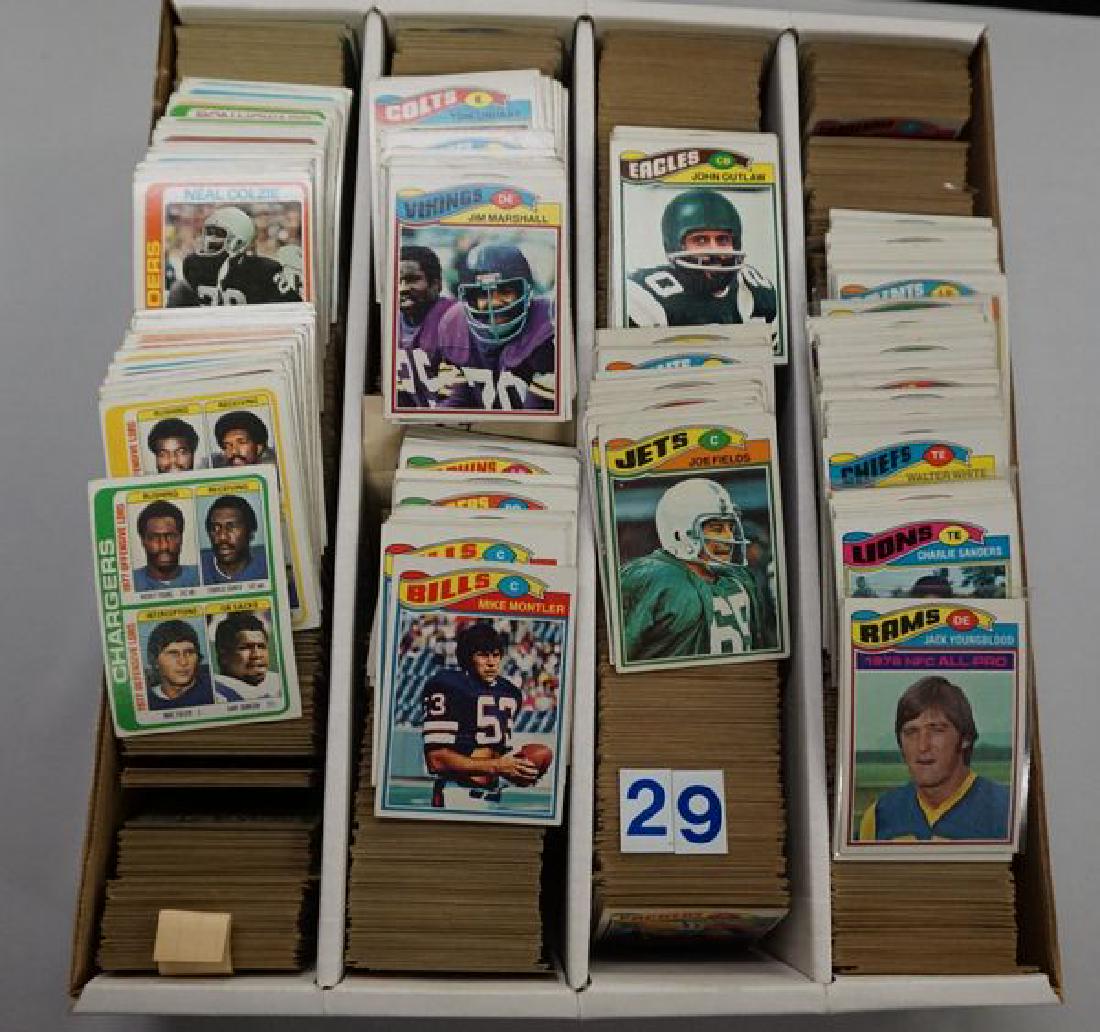 (3500+) ASSORTED 1977 & '78 TOPPS FOOTBALL (1 of 3)