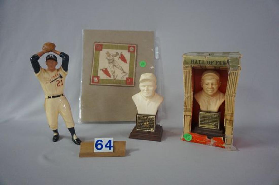 (2) 1963 HALL OF FAME BASEBALL STATUES: (1 of 10)