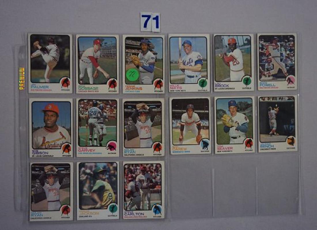 (15) 1973 TOPPS BASEBALL STARS: (1 of 5)