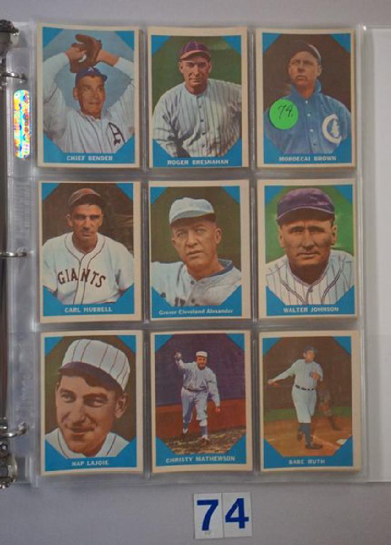 1960 FLEER BASEBALL GREATS CARD SET (1 of 9)