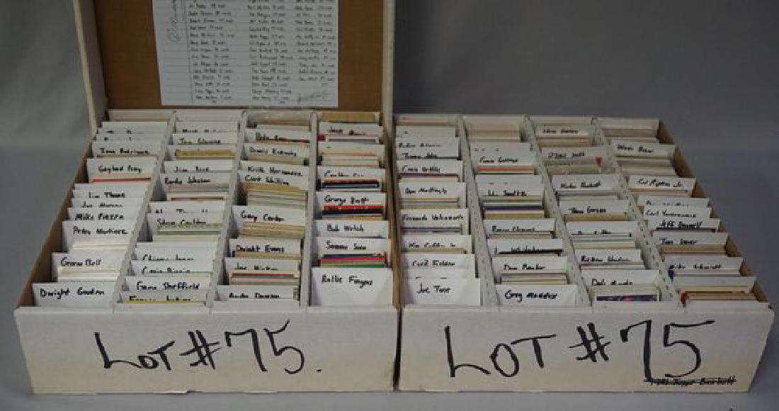 (2) FOUR ROW BOXES OF BASEBALL CARDS (1 of 4)