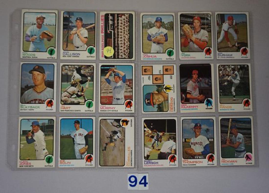 (53 DIFFERENT) 1973 TOPPS BASEBALL CARDS (1 of 6)