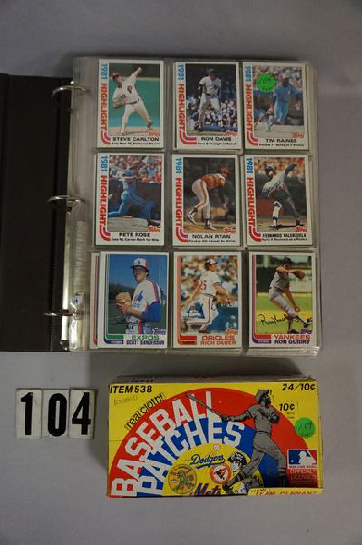 1982 TOPPS BASEBALL CARD SET (COMPLETE) (1 of 7)