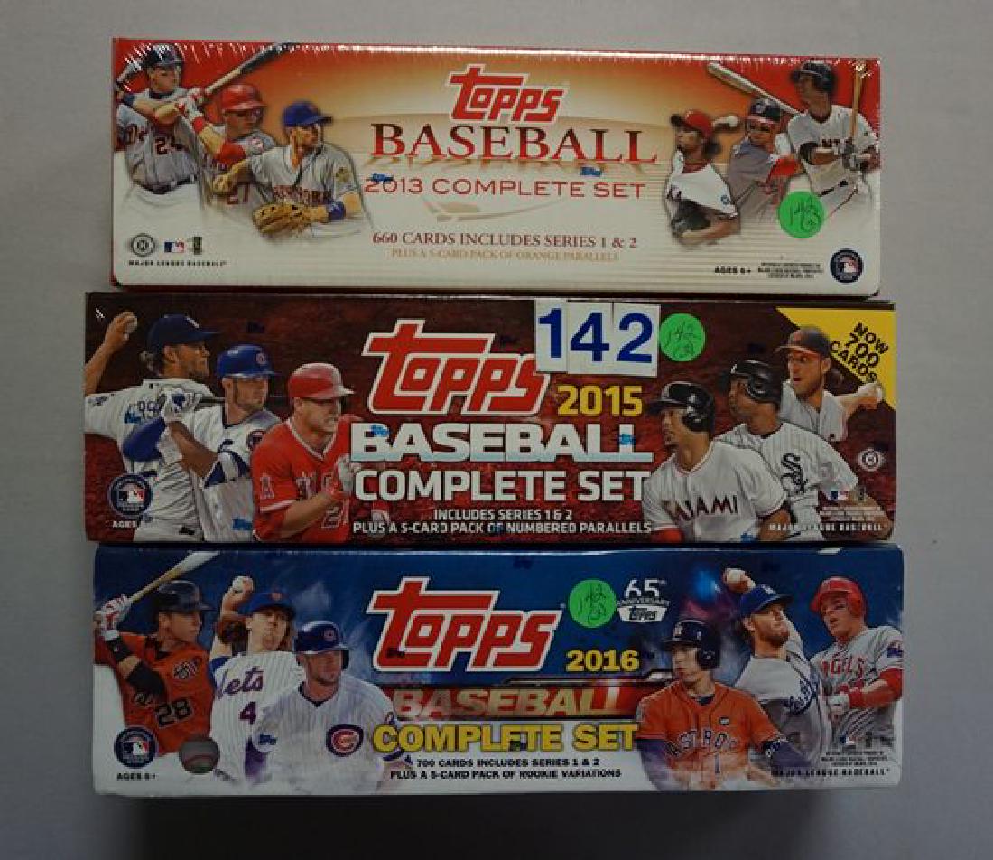 2013, 2015 & 2016 TOPPS BASEBALL CARD SETS (1 of 2)