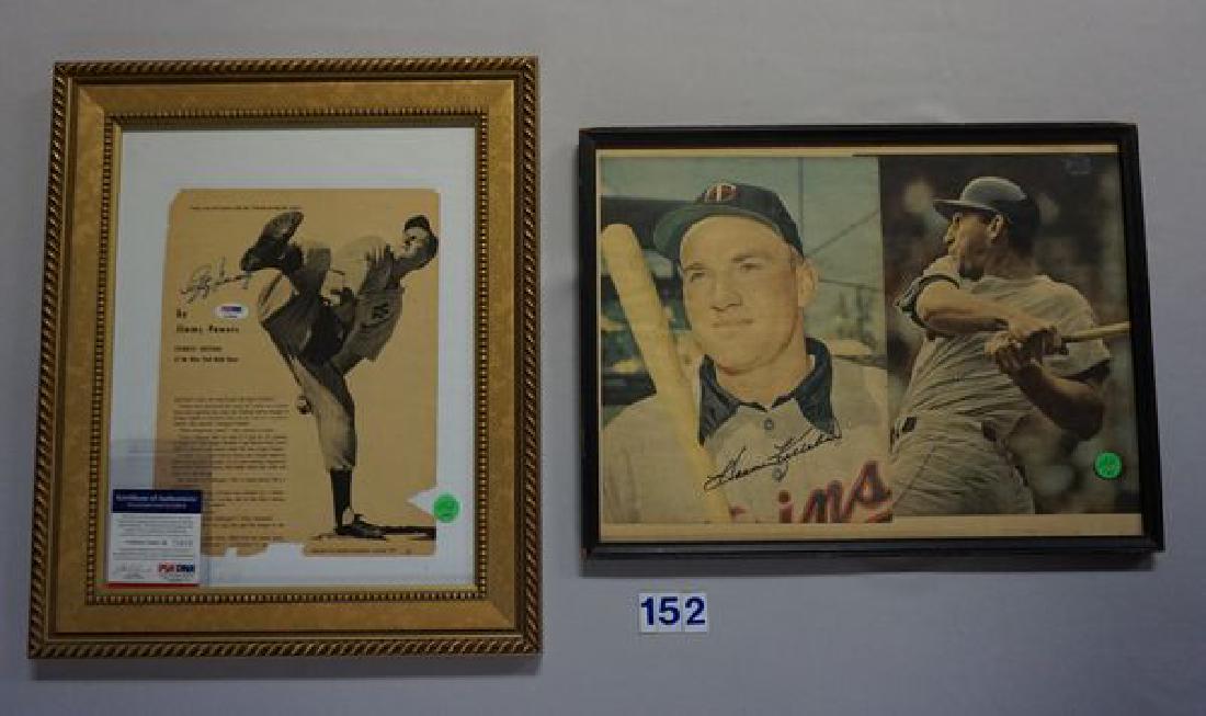 (2 PIECES) LEFTY GOMEZ AUTOGRAPH (1 of 6)