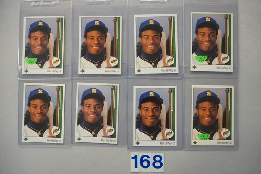 (8) 1989 UPPER DECK #1 KEN GRIFFEY, JR. (1 of 2)