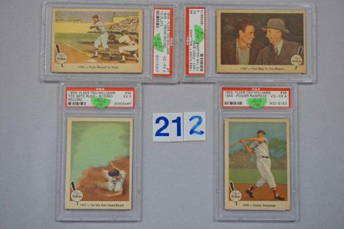 (4) 1959 FLEER TED WILLIAMS: (1 of 2)